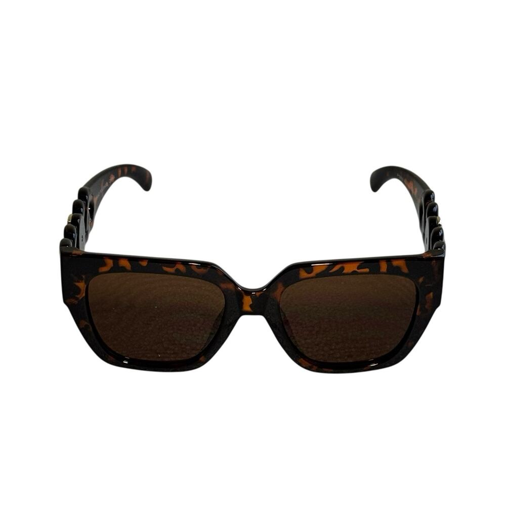 Fashion Sunglasses Women’s Gold Lion Medallion Tortoise Retro Designer Luxury